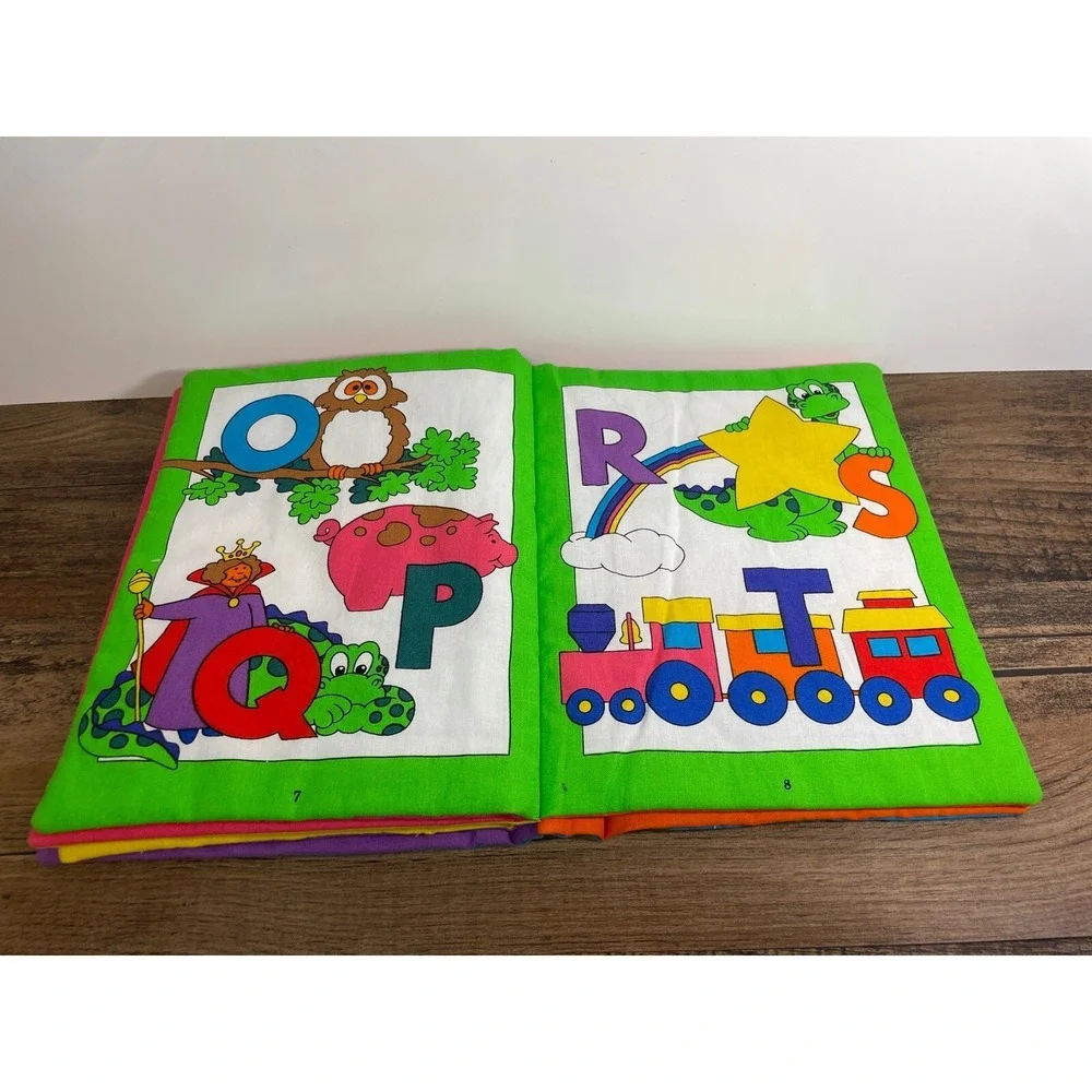 Dexter The Dinosaur Learns All About Letters Cloth Fabric Baby Kid Book 7